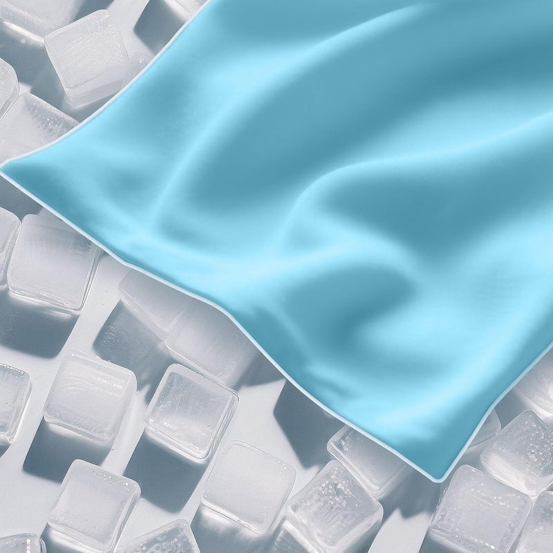Bedtter Cooling Blankets for Hot Sleepers - Summer Blanket Thin Lightweight Breathable Soft Double Side with Bag for Travel, Cooling Comforter for Couch Sofa, Keep Cool for Night Sweats, Blue 50x60 - Image 3